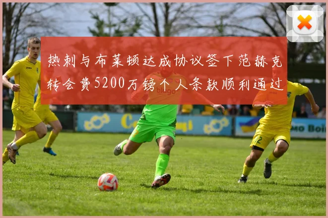 热刺与布莱顿达成协议签下范赫克转会费5200万镑个人条款顺利通过